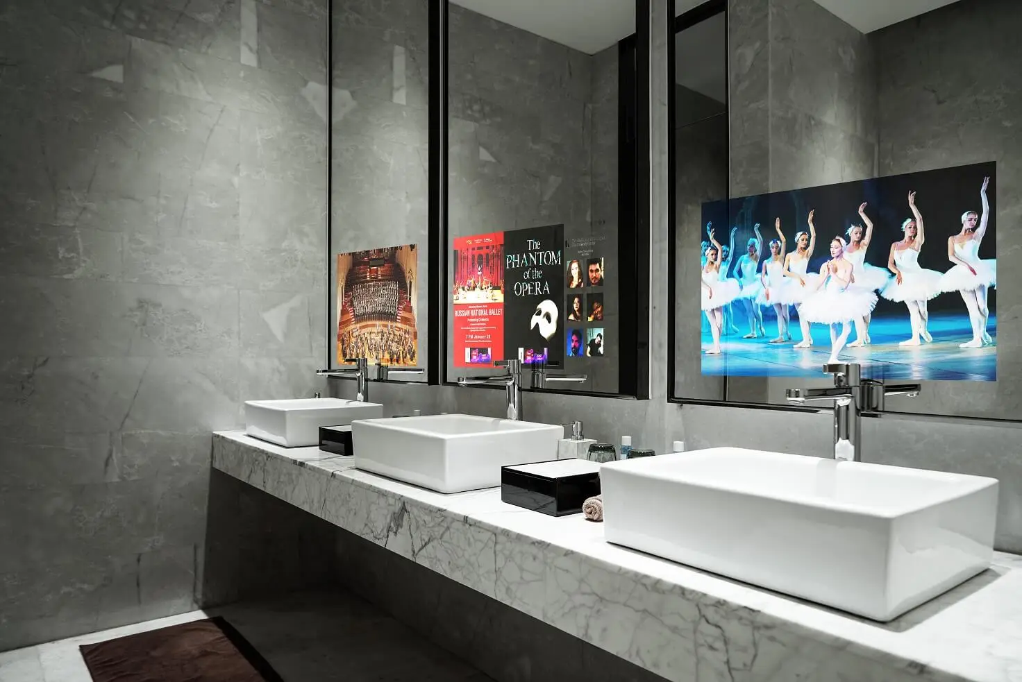 Interactive Mirrors for Bathrooms