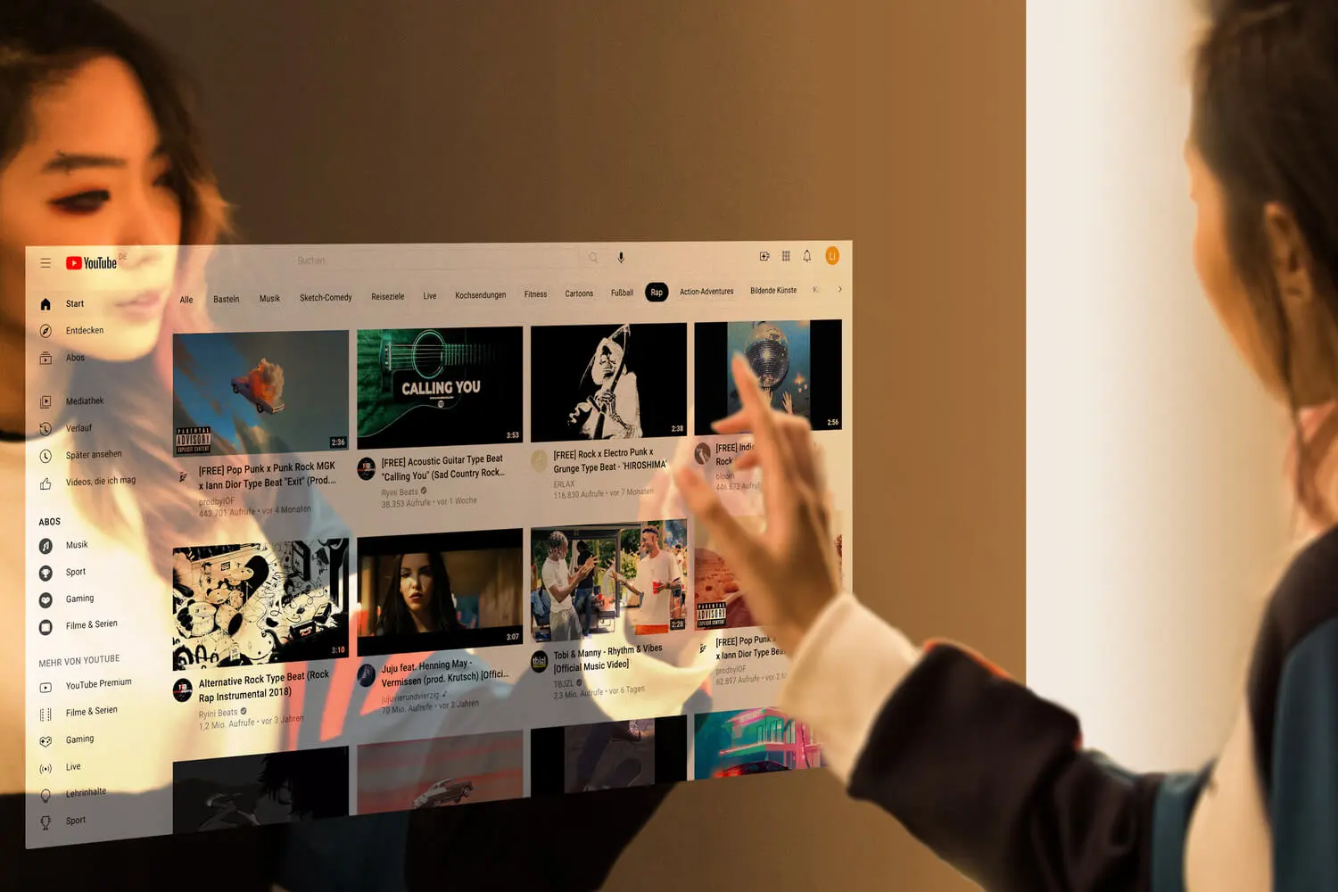 Touchscreen Mirror